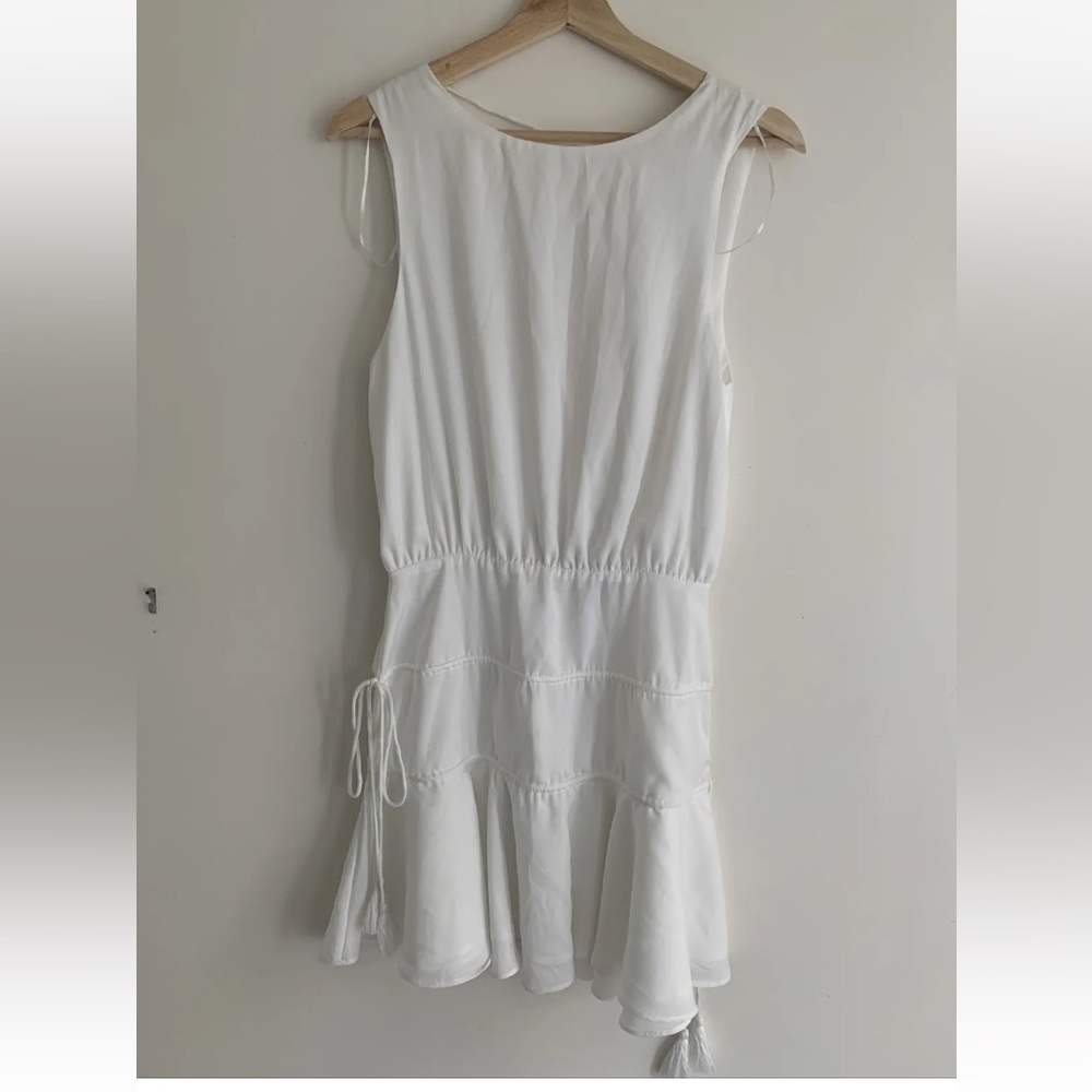 Finders Keepers white Stevie mini dress, S NWT